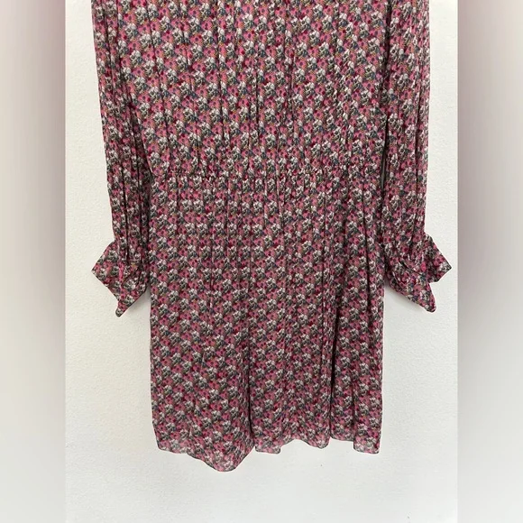 NWT Zadig & Voltaire Rose Skull Dress‎ Large Reevas Mousseline - Picture 7 of 14